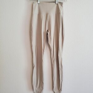 Women's Sand Colored Athletic Leggings